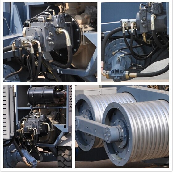Αυλάκι αριθμός 8 υδραυλικά μηχανήματα 100kN τραβήγματος καλωδίων με τη μηχανή 118kw Cummins