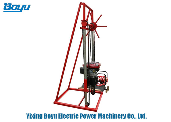 Pillar Type Transmission Line Stringing Tools Gasoline Portable Sampling Rig 50m